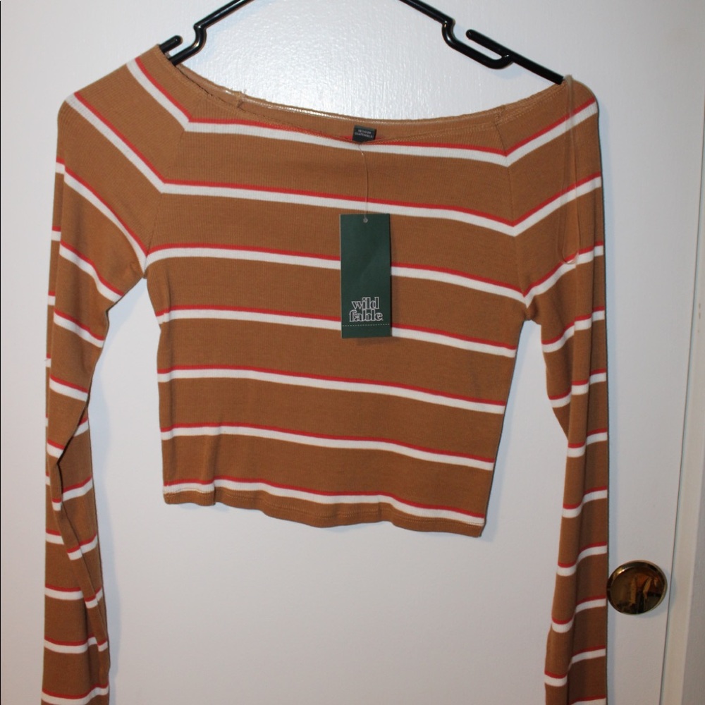 Long sleeve cropped shirt